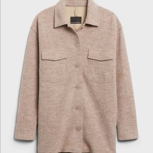 Banana Republic Oversized Italian Wool Shirt Jacket